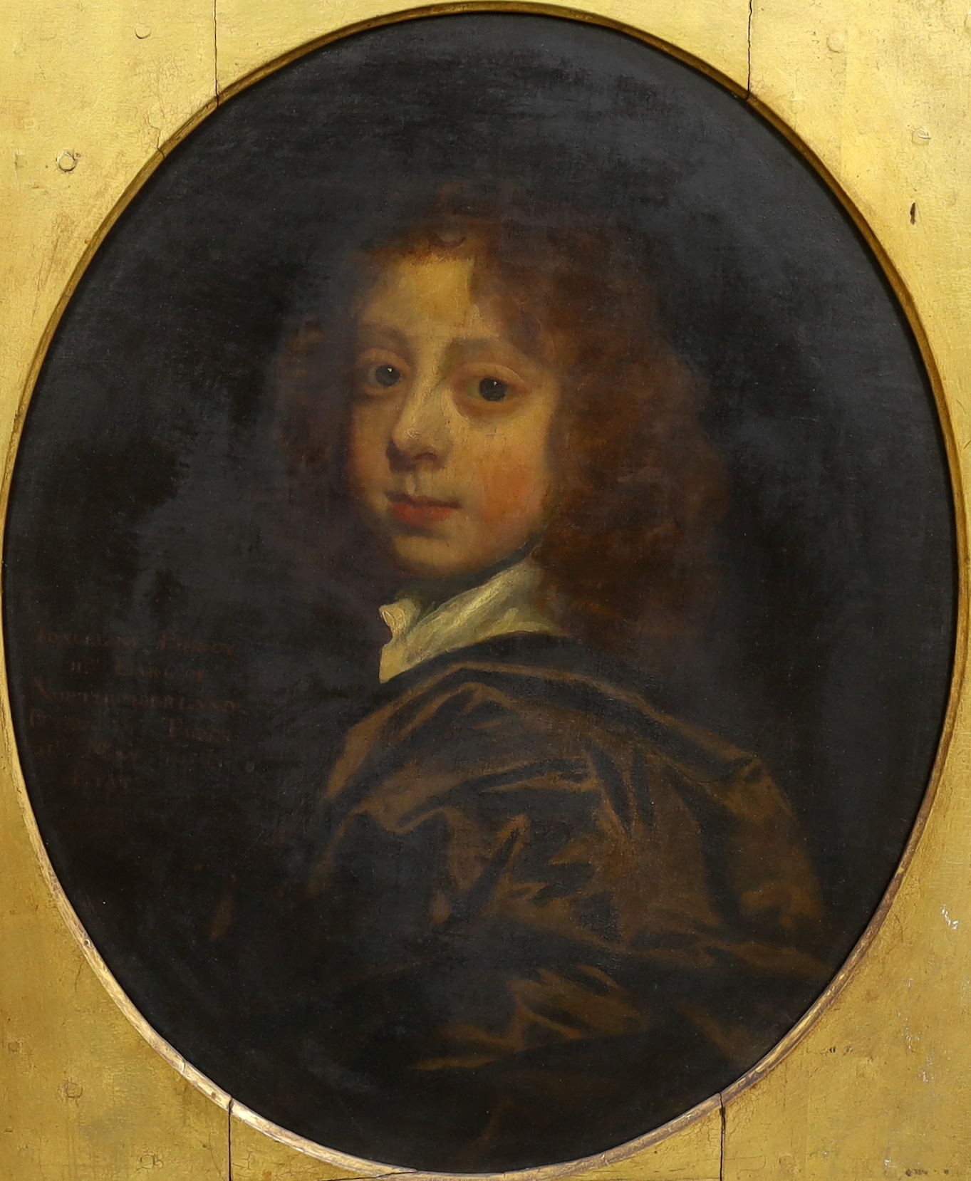 After Sir Peter Lely (English, 1618-1680), Portrait of Joceline Percy, 11th Earl of Northumberland, oil on canvas, 55 x 44cm